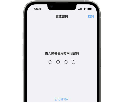 简阳iPhone屏幕维修分享iPhone屏幕使用时间密码忘记了怎么办 