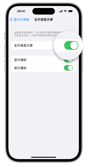 简阳苹果14维修店分享如何自定义 iPhone 14 Pro 常亮显示屏 