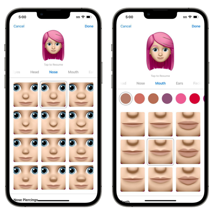 简阳苹果手机维修分享​iOS 16中的拟我表情有了哪些变化和升级 