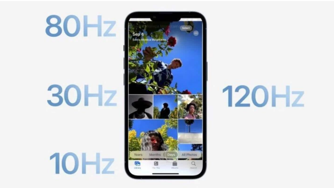 简阳苹果14维修分享iPhone 14有高刷吗 