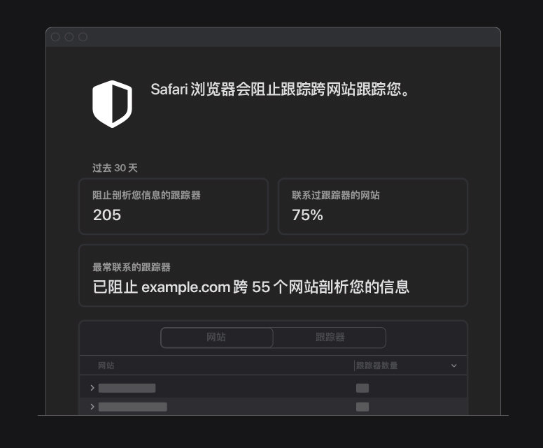 简阳苹果手机维修分享如何在 Safari 浏览器中查看和打开隐私报告 